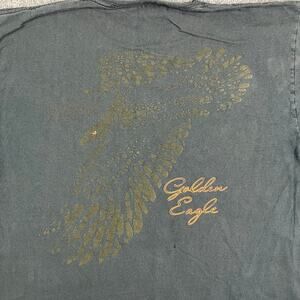 Dirty Laundry T-Shirt Mens XL Black Golden Eagle Graphic Tee Vintage Style
